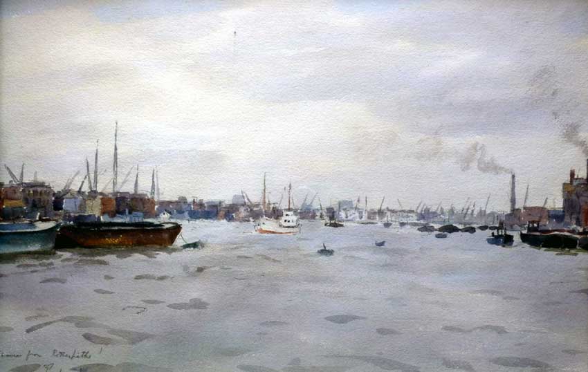 Llewellyn Petley Jones, Thames from Rotherhithe