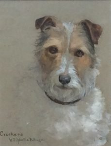 antique Jack Russell Terrier painting