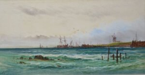 Arderne Clarence antique twentieth century watercolour seascape painting