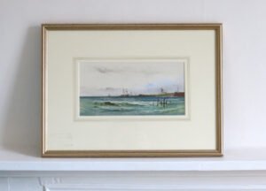 Antique Marine Painting by Arderne Clarence