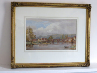 The Old Woolpack Bridge, Framed Watercolour Landscape by Bryan Whitmore