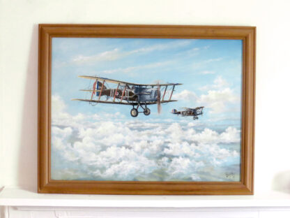 Bristol Fighters, Oil Painting of Plane by Roy Gargett