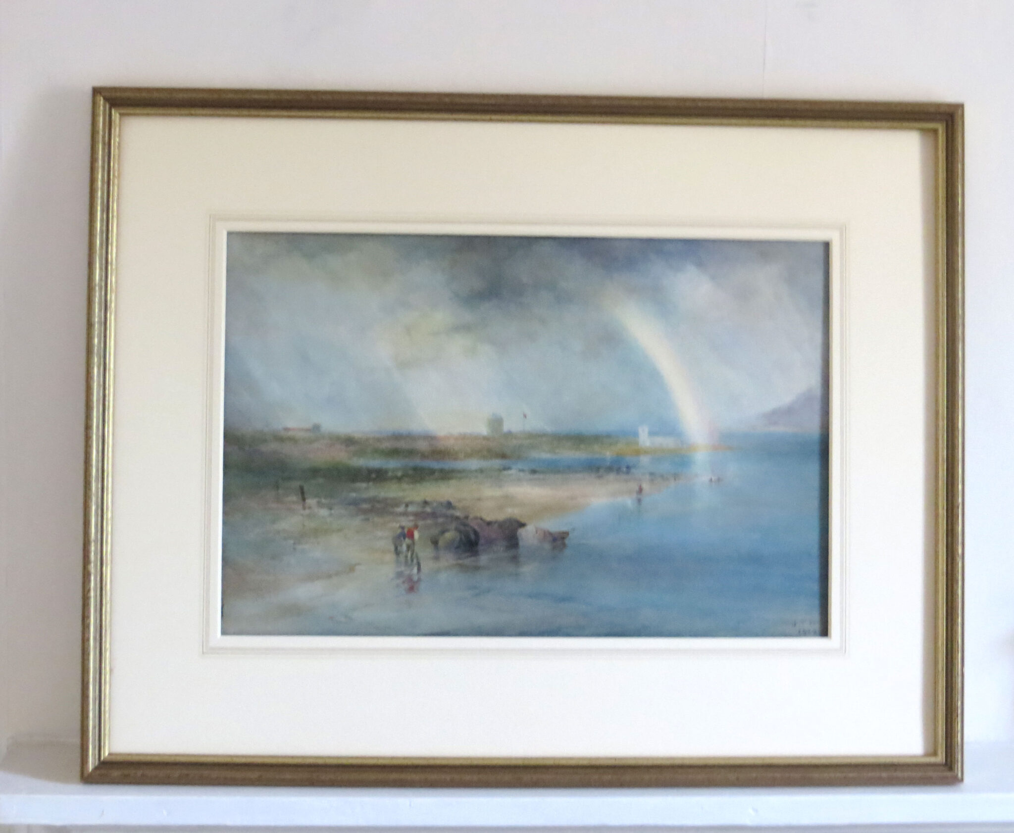 Mouth of the Conway/ Conwy, Watercolour Painting by James T. Gee (Exh ...