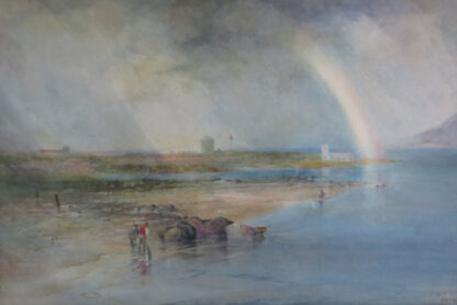 Mouth of the Conway, Watercolour painting of Walesby James T. Gee