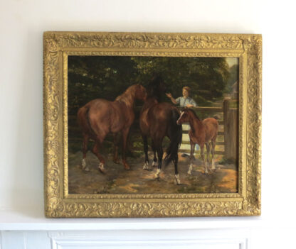 Horses Oil Painting