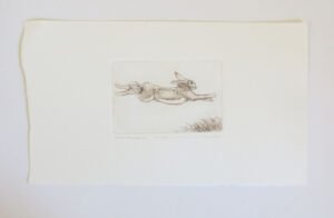 Valerie Christmas. running Hare art