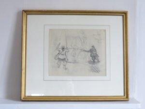 Pencil Drawing of Fishermen